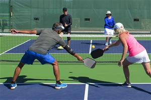 Seniors Playing Pickleball 2