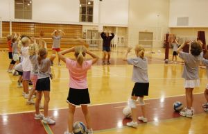 Teen Volleyball Practice